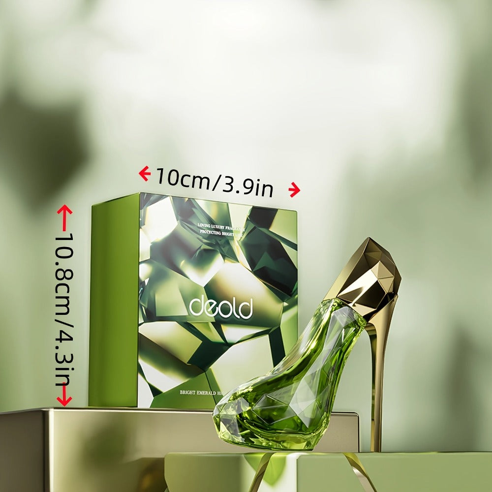Conjunto de Perfumes para Zapatos de Tacón Alto Verde y Amarillo de 2 Piezas, con una Fragancia Persistente de Madera Picante, Adecuado para Citas y Vida Diaria Perfume 30ML*2