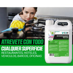 EQM - ECO-111 - Desengrasante Neutro Todo en Uno - 5L - Potente, Seguro y Respetuoso con todas las superficies - Hogar, industria, vehículos, barcos, hoteles, etc.