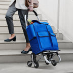 Carrito de Escaleras Plegable VEVOR con 6 Ruedas y Bolsa de Almacenamiento de 36L