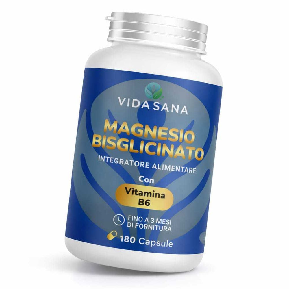[PROMOCIÓN PAQUETE DE 2] 2 Suplementos de Bisglicinato de Magnesio con Vitamina B6 - 360 Cápsulas