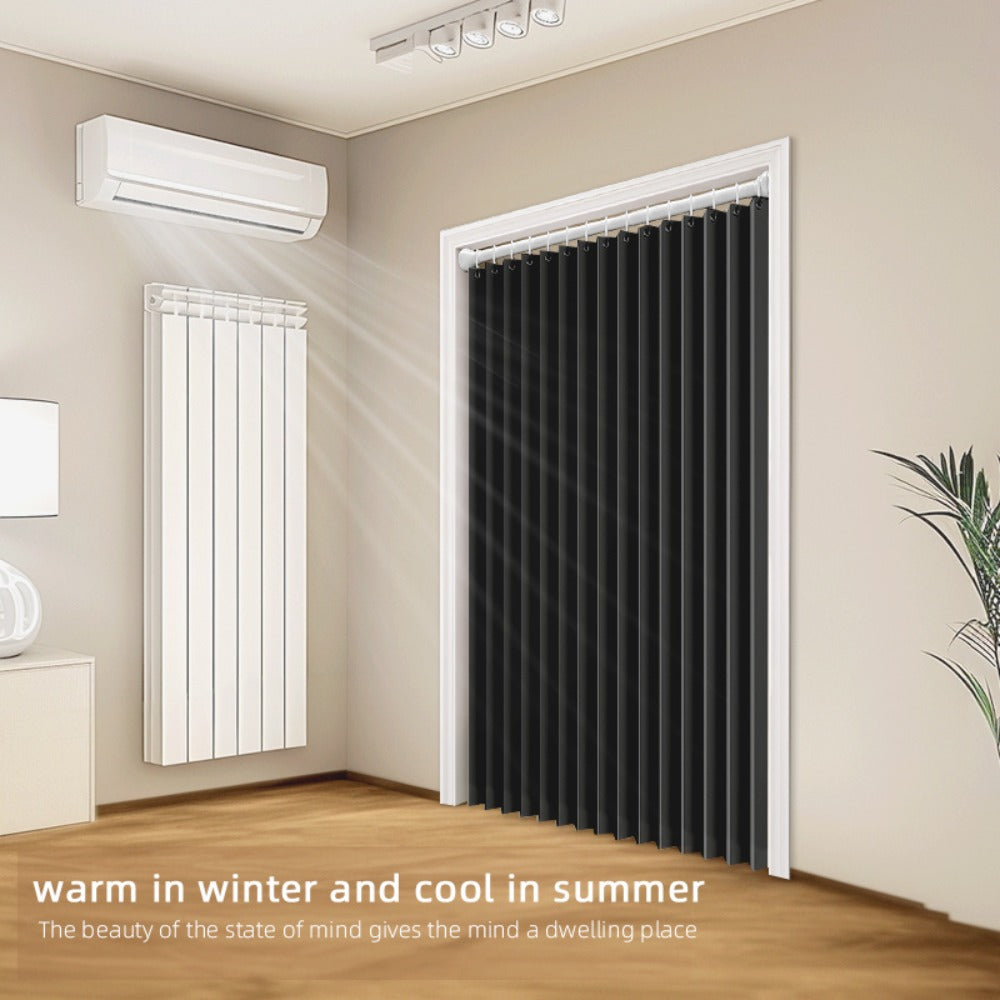 1 Cortina Magnética para Puerta, Cubierta Aislante para Puerta, Cortina Opaca para Puerta, Fácil de Instalar, Dormitorio, Sala de Estar, Cocina, División de Habitación