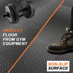 Tapetes de ejercicio de 0.4 pulgadas, disponibles en 24 o 48 piezas, diseño de rompecabezas EVA, que miden 59.94 cm por 59.94 cm, suelto protector ideal para equipos de gimnasio