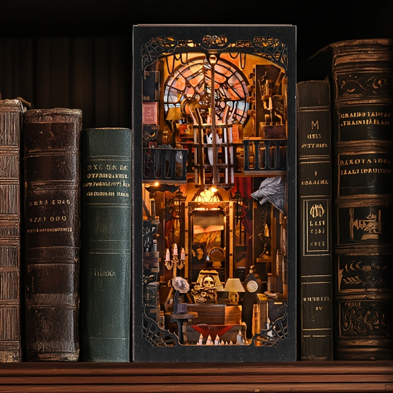 Rompecabezas 3D, Kit de ensamblaje de modelo con calavera, cuervo, mano cortada, ataúd y otros elementos de estilo oscuro - Decoración cómoda para microoficina en casa, decoración perfecta para dormitorio, regalo ideal, regalo para San Valentín, Halloween