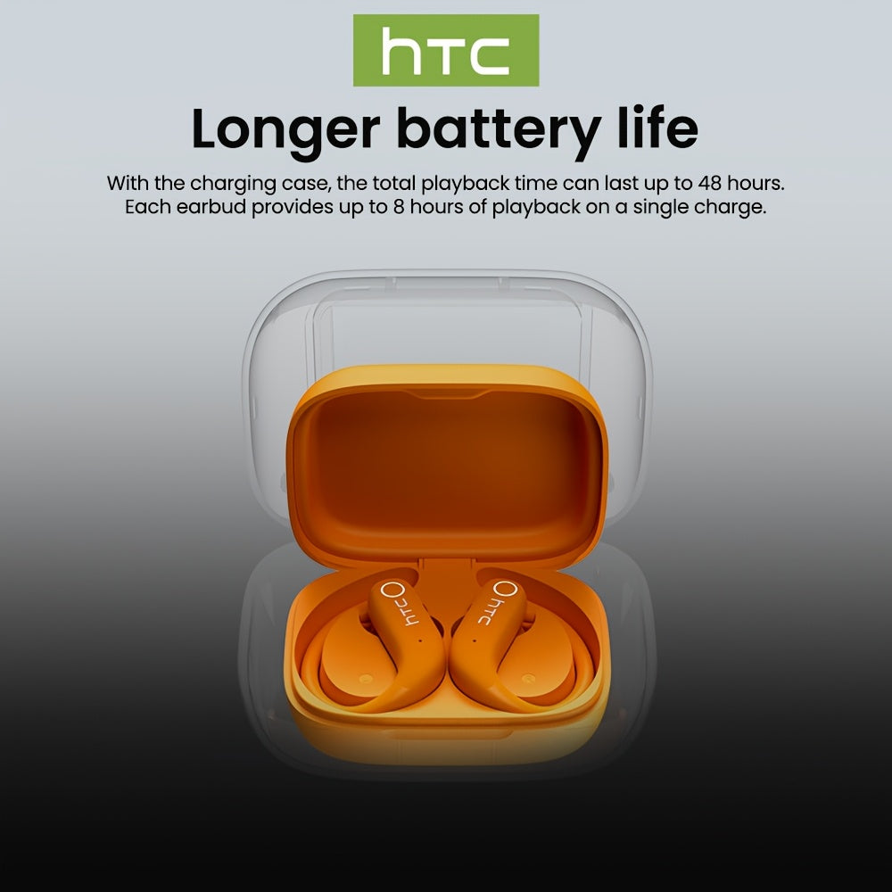 Auriculares Bluetooth | Auriculares inalámbricos de traducción HTC NE61 AI con traductor en tiempo real aptos para 135 idiomas, auriculares