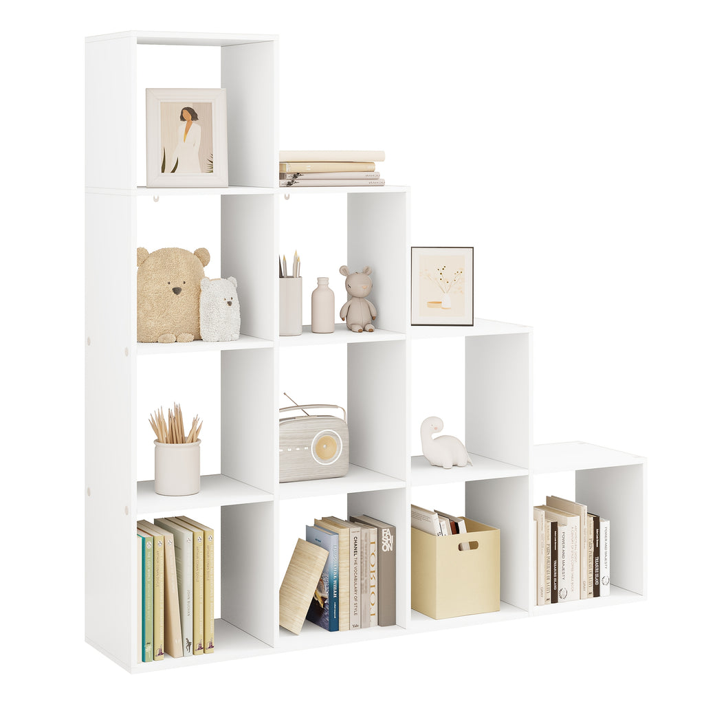 Estantería vertical 136 cm de madera | Libros decoración y almacenamiento en casa