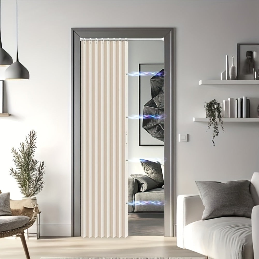 1 Cortina Magnética para Puerta, Cubierta Aislante para Puerta, Cortina Opaca para Puerta, Fácil de Instalar, Dormitorio, Sala de Estar, Cocina, División de Habitación