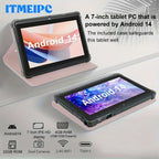 Tablet Android de 7 pulgadas para estudio entretenimiento y viajes | diseño funcional
