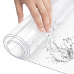 1 Mantel Transparente, 2mm de Grosor, Protector de Mesa Transparente de PVC, Camino de Mesa, Decoración del Hogar, Almacenamiento de Cocina, Alfombrillas para Cajones, Protectores de Mesa, Protectores de Gabinetes, Resistente al Calor, Lavable
