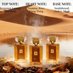 Oriental Woody Fragrance para Hombre Eau De Toilette, Integración Perfecta de la Serenidad del Sándalo, Diseño Exquisito y Romántico, Ideal como Regalo para Novio, Opción para el Día de San Valentín, Perfume para el Cabello