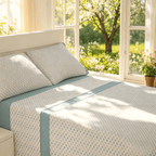 Juego de cama de 3/4 piezas apto para todas las estaciones, que incluye una sábana, una sábana ajustable y fundas de almohada. Medidas: 90 cm, 105 cm, 135 cm, 150 cm y 180 cm