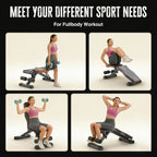 Banco de pesas ajustable para gimnasio en casa - Banco de entrenamiento con pesas plegable con posiciones inclinada, declinada y plana, plegado rápido y ajustes veloces, apto para entrenamiento de fuerza de cuerpo completo, banco compacto para entrenamien