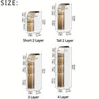Organizador de baño estrecho de 4 niveles, gabinete de almacenamiento para baño delgado de 7.1″ con cajones y caja de pañuelos, armario móvil de plástico impermeable con ruedas para cocina pequeña, lavandería, sala de estar, unidades de cajones de almacen