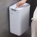 Joybos Cubo de Basura para Baño Montado en la Pared 9L con Tapa - Diseño Ahorrador de Espacio y Sellante contra Olores, Fácil Instalación sin Necesidad de Electricidad