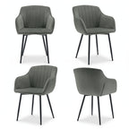 Sillas de comedor elegantes con reposabrazos y soporte lumbar para sala de estar, cocina y dormitorio, que ofrecen un alto confort - Disponibles en juegos de 2, 4 o 6