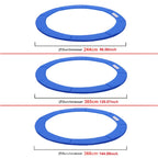 Borde de la cubierta del marco del trampolín, acolchado, diámetro 244 cm/305 cm/366 cm, juego de accesorios para trampolín con cubierta de resorte acolchada, resistente al desgarro y duradero.