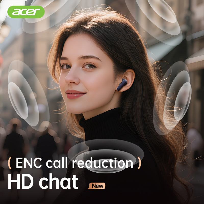 Auriculares Bluetooth | [Acer] Nuevo Modelo 2025 Regreso a Clases Auriculares Inalámbricos TWS Bajos Profundos Estéreo y Cancelación de Ruido