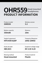 Auriculares Bluetooth | Auriculares Inalámbricos Over-Ear Genuinos de Acer con Bajos Potentes, Sonido Estéreo Hi-Fi, Reducción de Ruido en
