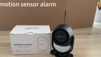 Sistema de alarma con sensor de movimiento, control remoto y sirena - 125 dB, antirrobo potente, apto para hogar, autocaravana, garaje, coche, oficina, apartamento - Panel de alarma para montaje en puerta/pared (no requiere cableado)