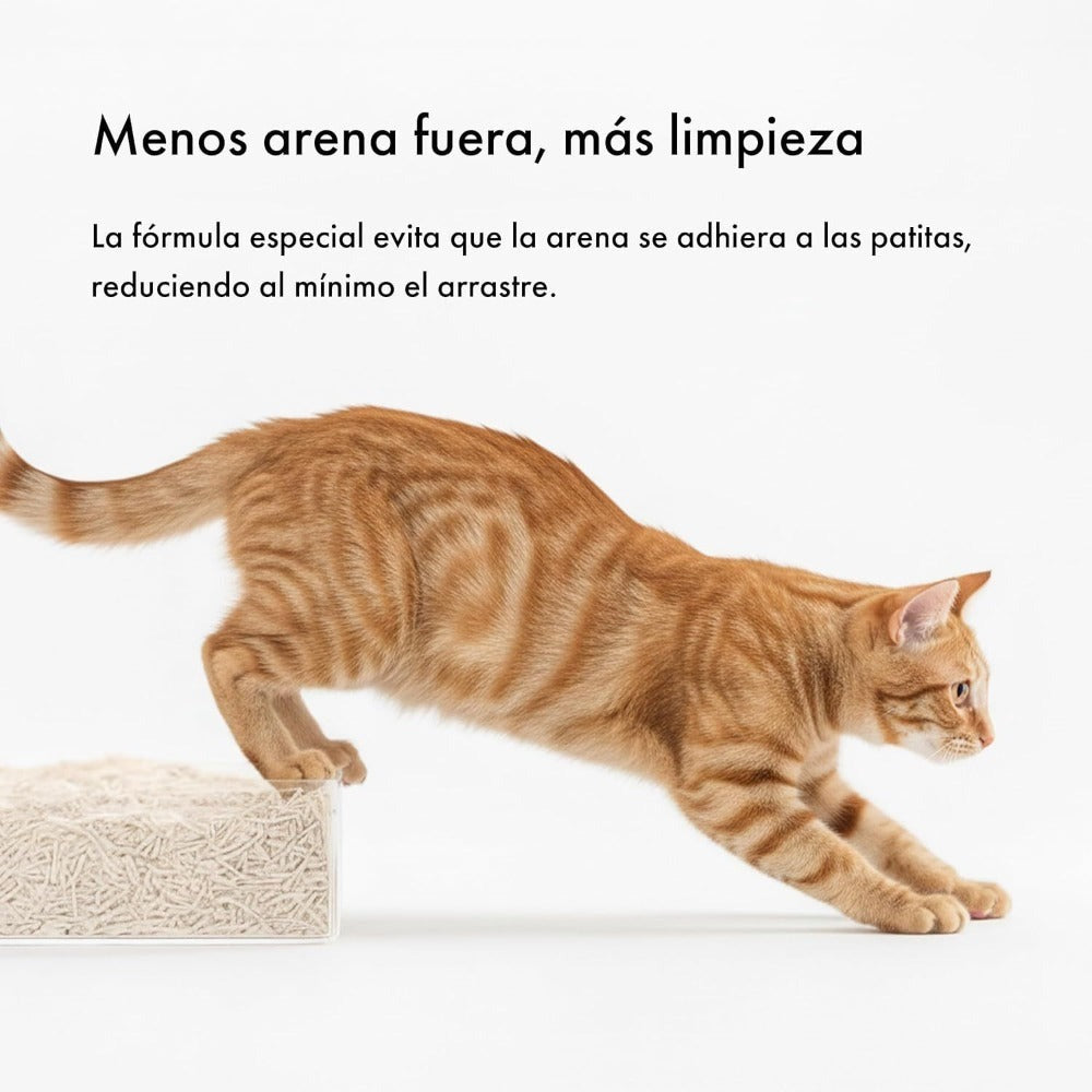 PACK 4 Arena para Gatos AGROMERANTE Arena de Tofu para Gatos sin Polvo Fácil de Aglomerar Controla los Olores se Lanza en el Inodoro (4Pcs,