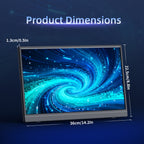 Monitores de ordenador | Monitor Portátil de 15.6 Pulgadas con Soporte Integrado, Pantalla IPS FHD 1080P para Juegos, Frecuencia de Actualización