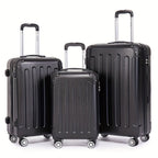 Juego de Equipaje que Incluye una Maleta de Cabina de 20 Pulgadas, una Maleta de Viaje Expandible con Ruedas Giratorias de 360 Grados, Cerradura con Contraseña, Gran Capacidad, un Equipaje de Bodega de 28 Pulgadas y un Equipaje de Mano para Viajes