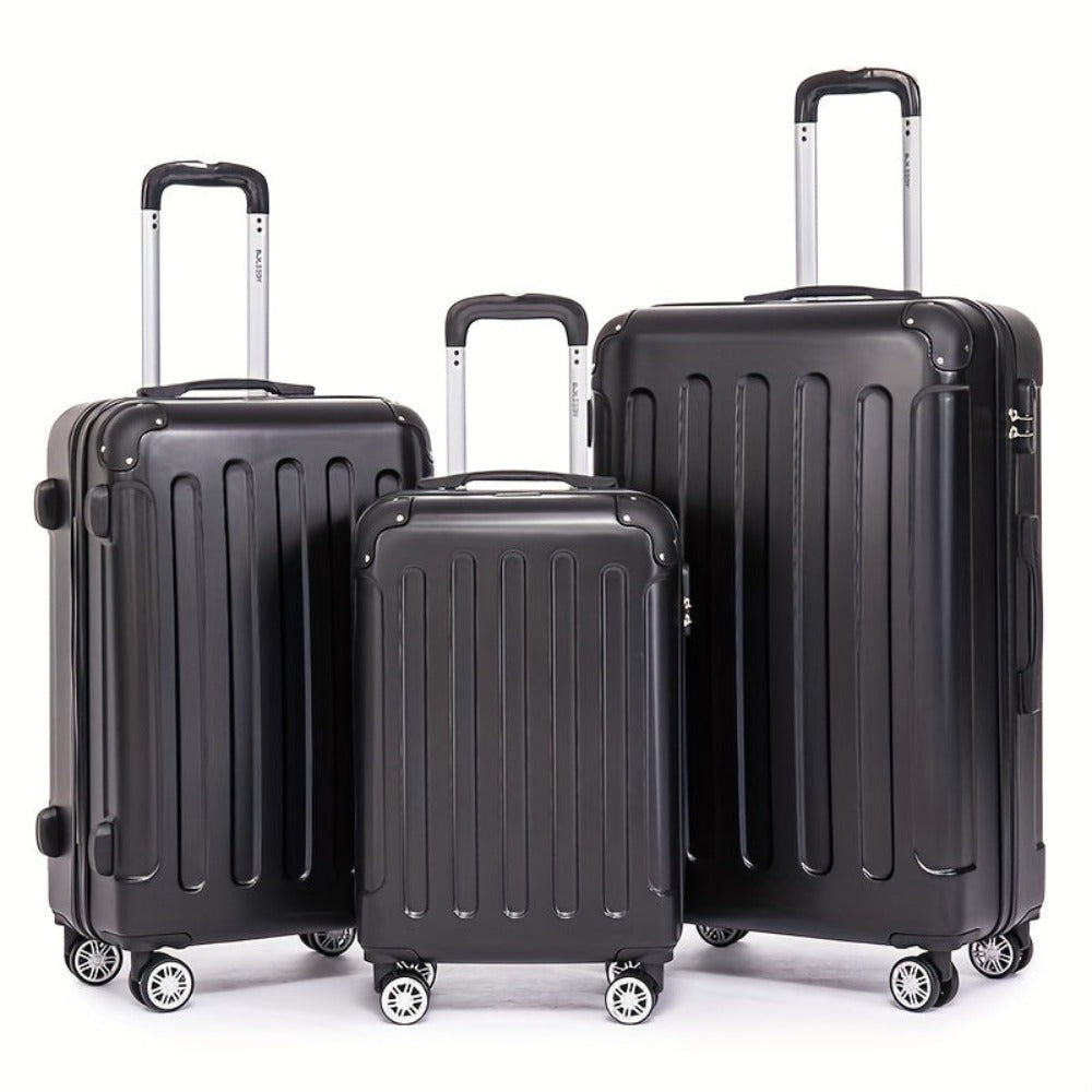 Juego de Equipaje que Incluye una Maleta de Cabina de 20 Pulgadas, una Maleta de Viaje Expandible con Ruedas Giratorias de 360 Grados, Cerradura con Contraseña, Gran Capacidad, un Equipaje de Bodega de 28 Pulgadas y un Equipaje de Mano para Viajes