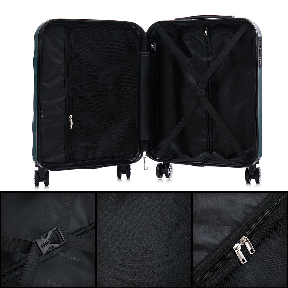 Maleta Cabina ABS 55x40x20cm (44L)- 20 Pulgadas - Negro/Azul/RosaDorado/Plateado/Amarillo/Rojo/Turquesa/Verde/Menta/Morada