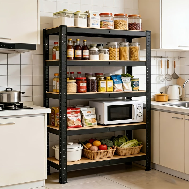 Estantería de almacenamiento para orden en hogar, baño y cocina | 5 niveles y metal y ajustable