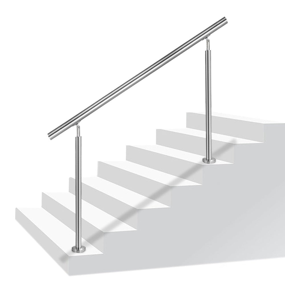 Kit de barandilla de escaleras en acero inoxidable para exteriores e interiores sin barras transversales