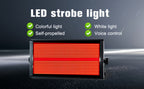POLET 200W LEDRGBW 4 en 1 luz estroboscópica con partición 8+8 blanca 8000K DMX512 superbrillante para DJ, lavado, bodas, bar, efectos de iluminación escénica estroboscópica para fiestas, clubes y espectáculos