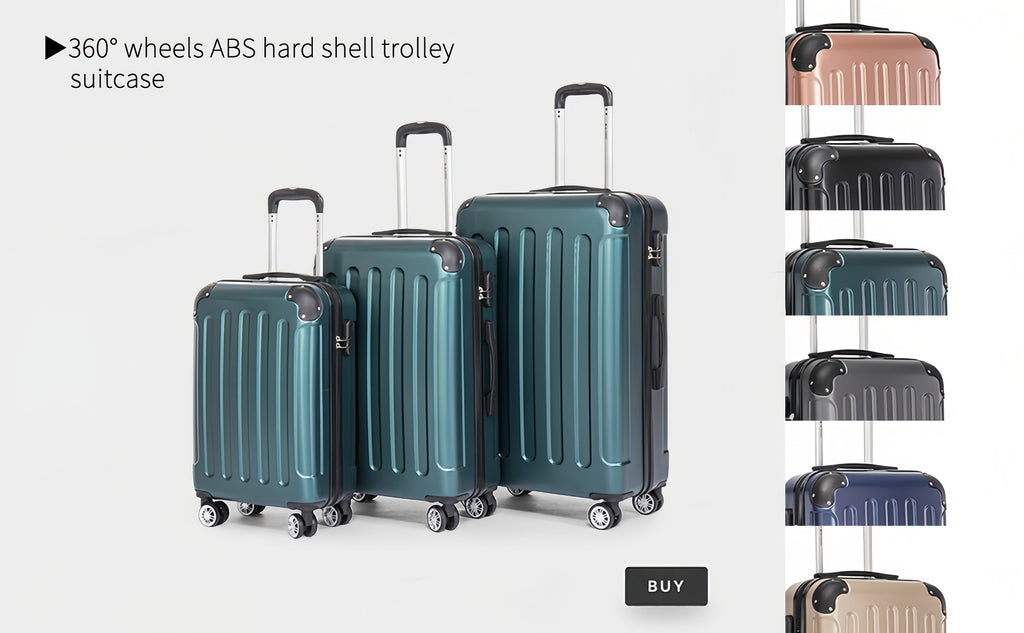 Juego de Equipaje que Incluye una Maleta de Cabina de 20 Pulgadas, una Maleta de Viaje Expandible con Ruedas Giratorias de 360 Grados, Cerradura con Contraseña, Gran Capacidad, un Equipaje de Bodega de 28 Pulgadas y un Equipaje de Mano para Viajes