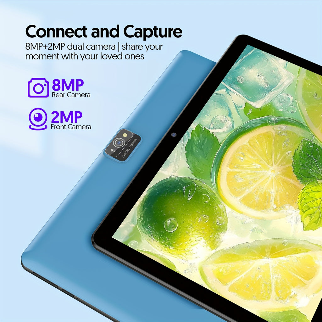 Tabletas Android | Tablet de 10 pulgadas, Tablet Android, Tablet 2 en 1 con Teclado, Funda, Lápiz Óptico, 64GB ROM, 3GB RAM Expansión de 1TB