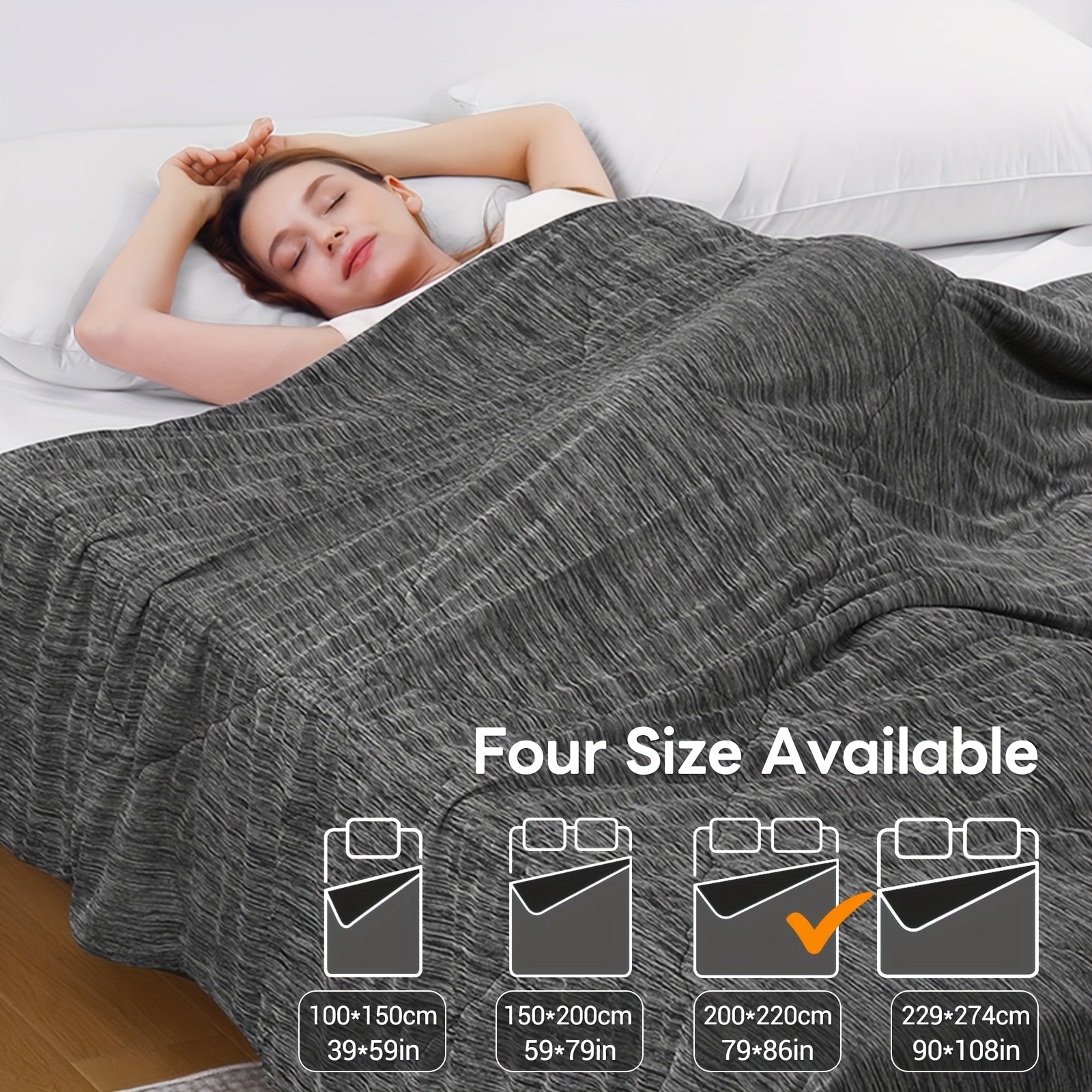 1 edredón Elegear de tamaño estándar, edredón refrescante con fibra de enfriamiento Q-Max > 0.45 Arc-Chill, manta fresca de verano para dormir para personas que sudan por la noche y que se sienten calientes (100*150, 150*200, 200*220, 274*229)