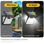 Luz solar exterior con sensor | Jardín patio garaje y seguridad