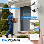 Cámara de seguridad solar solar exterior de 8MP con triple lente y triple vista 4G, videovigilancia, rotación panorámica-inclinable PTZ 360°, seguimiento de movimiento, detección humana PIR, audio bidireccional, visión nocturna a todo color, notificacione