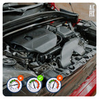 Juego de 2x Refrigerante R134a para Aire Acondicionado + Manguera con Manómetro, Aceite, Sellador, Tinte UV, Secador de Aire Acondicionado, Rosca de Lata Reutilizable, Servicio de Aire Acondicionado de Coche DIY, Para Coches Fabricados entre 1994-2016, Am