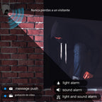 Cámara de seguridad exterior Arenti de 3MP con energía solar, PTZ 360° Pan-Tilt-Zoom, visión nocturna a color, sensor de movimiento PIR, audio bidireccional, foco y alarma de sirena, alta calidad, WiFi inalámbrico, alimentada por batería y USB, grabación