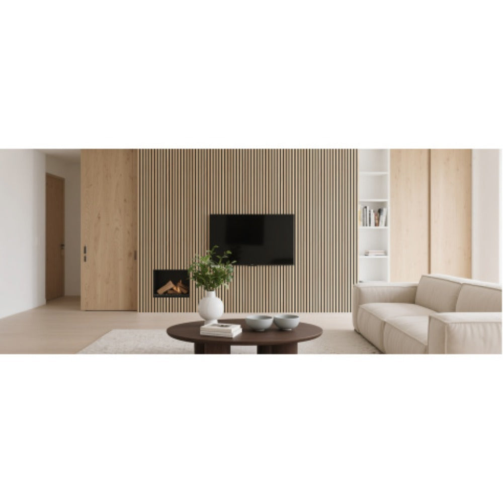Paneles Acústicos Autoadhesivos Juego de 2 piezas 4 piezas 6 piezas 8 piezas 100X52Cm, Paneles de Pared Insonorizantes con Reducción de Eco Hechos de Veneración de Madera - Paneles Acústicos de Madera para Decoración de Pared Sala de Estar, Oficina y Ofic