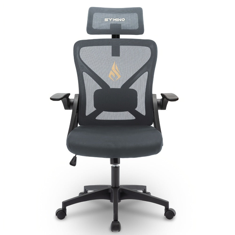 Silla de Oficina Ergonómica, Silla de Escritorio para el Hogar, Silla de Malla de Respaldo Alto con Profundidad de Asiento Ajustable, Silla de Computadora con Soporte Lumbar
