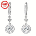 Pendientes | Arete de Plata Esterlina 925 con Forma de Gota Redonda Brillante, Sencillo y Versátil, Elegante y Moderno, Ideal para Uso Diario