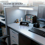 Cámara de Reloj Rectangular Inteligente, Cámara Inalámbrica Wifi 1080P con Visión Nocturna, Detección de Movimiento y Visualización Remota, Cámara de Vigilancia para Bebés/Personas Mayores/Mascotas, Seguridad Interior para el Hogar, Decoración de Escritor