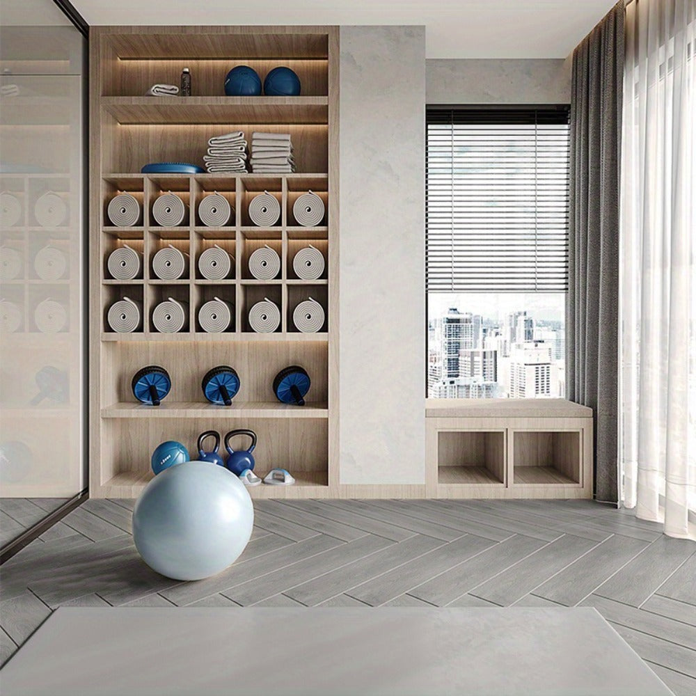 Piso de PVC, Piso de Vinilo 91.44X15.24X0.2Cm, Azulejos Autoadhesivos 18 piezas para 2.5M², 36 piezas para 5M², Piso de Vinilo con Clic, Laminado Adhesivo con Efecto Madera, Roble Cálido/Negro Roble/Beige-Gris/Roble Blanco/Gris