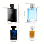 ["Set de Perfume de Una Semana"] Colonia para Hombre con Feromonas, Notas Acuáticas Frescas y Notas Amaderadas Clásicas, Fragancia de Larga Duración, Colonia Encantadora para Hombre, Ambiente Romántico, Regalo Perfecto para Él, Regalo de Cumpleaños y Rega