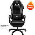Silla de gaming ergonómica con acolchado de resorte ultrasuave, silla de oficina con reposacabezas y soporte lumbar, ángulo de inclinación y reposapiés ajustables, hecha de piel sintética duradera, regalos para novio