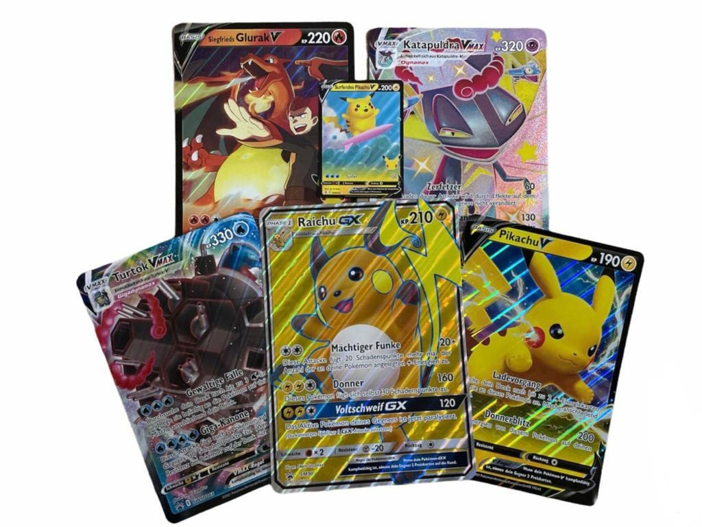 Pokémon XXL Inglés Paquete de 2 Jumbo Sobre Tamaño Aleatorio Raridad V/VMAX/HOLO/EX/GX