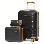 Juego de equipaje de viaje Joyway, 20 pulgadas, 24 pulgadas, 28 pulgadas, juego de equipaje de mano, con ruedas giratorias, bolsa de viaje y neceser