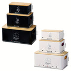 Juego de 3 Contenedores para Almacenar Patatas, Cebollas y Ajo | Conservador de Frescura de Alimentos a Prueba de Humedad y Brotes | Organizador de Cocina Ventilado de Grado Alimenticio | Cajas para Almacenar Verduras | Esencial para el Despensa del Hogar