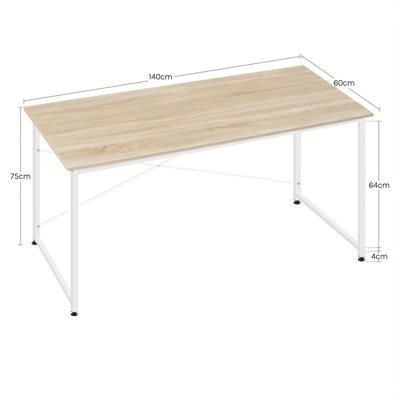 Escritorio | Escritorio de oficina ergonómico universal de 1 pieza para uso de oficina, altura ajustable con diseño ergonómico, tablero engrosado
