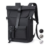 Mochila de Viaje Moderna de 20L/26L para Hombres, Mujeres, Estudiantes, Mochila Escolar Ligera con Tapa Enrollable, con Cremallera Antirrobo, Mochila Ligera para Senderismo, Viajes y Deportes al Aire Libre