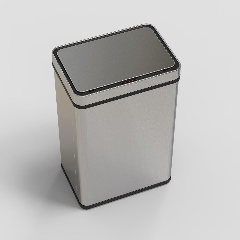 Well Home Cubo de Basura de 50-70L en Acero inoxidable con Sensor automático y Filtro antiolor Carbon Bins